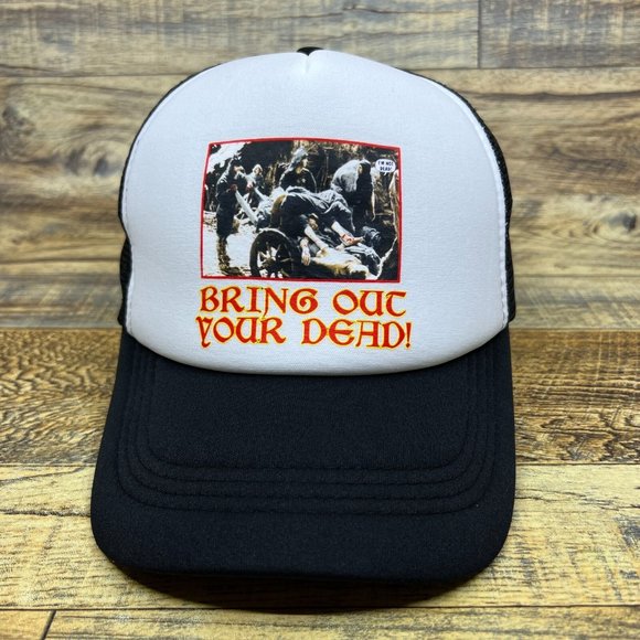 Monty Python And The Holy Grail Mens Trucker Hat Black Snapback Bring Out Dead - Picture 2 of 8